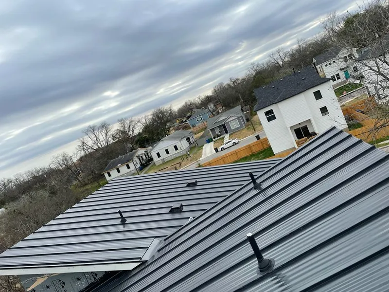 Standing seam metal roof panels with vents for Skylight Repair in Chillicothe